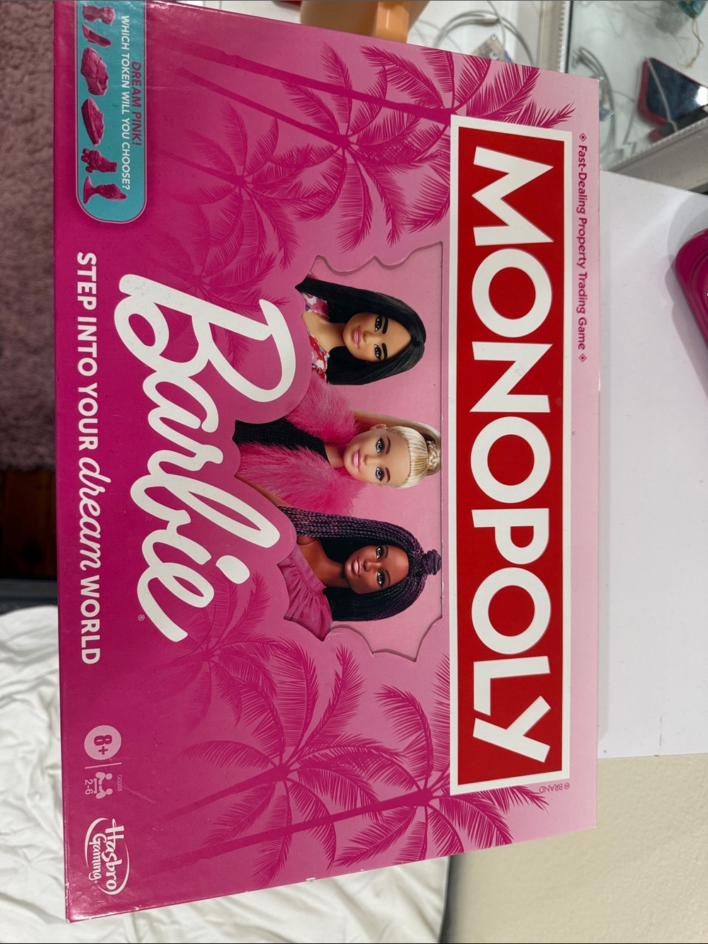Monopoly Barbie Board Game - Pink